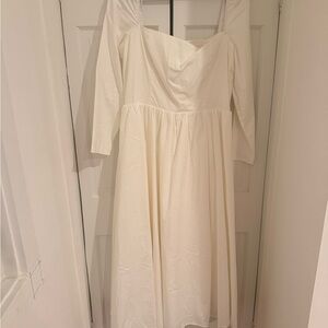 Reformation Classic White Dress Elly NWT 12